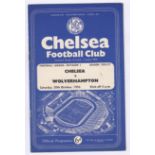 Chelsea v Wolverhampton Wanderers 1956 October 20th Div. 1 rusty staples