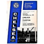 Chelsea v Everton 1965 September 11th League contains Official handbook season 1965-1966