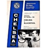 Chelsea v Blackpool 1965 October 9th League