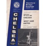 Chelsea v West Ham United 1966 April 9th League