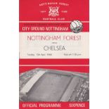 Nottingham, Forest v Chelsea 1966 April 12th League