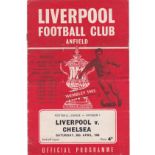 Liverpool v Chelsea 1966 April 30th League horizontal crease