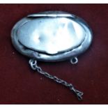 A small Silver Snuff Box Pendant, Hallmarked 'H.W. Ld, Birmingham 1911