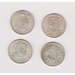 India half rupees, 1936, KM 522, UNC to B UNC