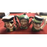 Toby Jugs 3 medium size, including one Beswick as a teapot MRS SAIREY GAMP Charles Dickens'