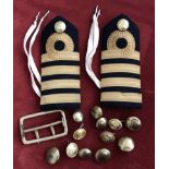 British Royal Navy Captain's Cold War era shoulder broads, may by Grieves Ltd of London. Made in