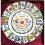 Kent and Middlesex 1977 County Cricket Champions (Joint holders) Coalport 10.5" Commemorative Plate,