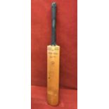 Cricket bat, B Warsop Patsy Hendren Autograph bat signed by the Rest of the World V England