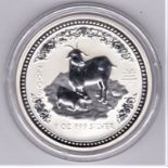 Australia 2003 Silver dollar year of the goat