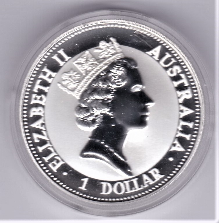 Australia 1993 Silver proof dollar kookaburra - Image 2 of 2