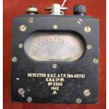 British WWII detonator detector inscribed "Detector Q x I. A.T.P. (WA 0275) G.B. & Co Ltd, No2439