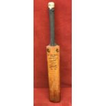 Cricket bat, a Leslie Ames Autograph bat with West Indies including L H King, Basil Butler etc,