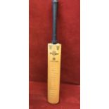 Cricket bat Gray Nicholls Crusader bat signed on face by Australian Tourists 1961 including Richie