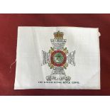 Cigarette Cards, Large Silk, The King's Royal Rifle Corps. Very fine