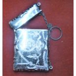 An attractive Ladies Silver Card Case, Hallmarked Chester 1910 'K', good quality item with beautiful