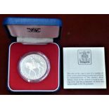 1977 Silver Jubilee proof silver crown, Royal Mint box and certificate