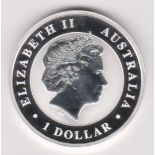 Australia 2015 Silver proof dollar rev Australian stock horse