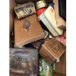 Vintage Tins - A quantity of vintage and some modern collectable tins in 4 large boxes. Condition is