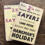 Dorothy L Sayers Gollancz editions in d/w; Hangman's Holiday 10th impression June 1940, Whose Body
