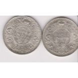 India rupees (2) 1941, EF/AUNC, KM 556