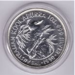 Australia 1990 Silver proof kookaburra