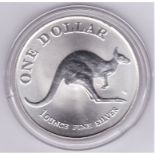 Australia 1993 Silver proof dollar kangaroo