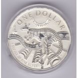 Australia 2003 Silver dollar Kangaroo-aboriginal art