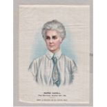 Cigarette Cards, Silk (Large) of Nurse Cavell, 'Died Gloriously, October 13th 1915. Very fine