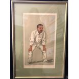 Vanity Fair Lithograph Nielsen Hornby "Monkey" by Stuff. Framed and glazed. Buyer collects