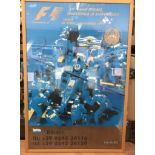 Formula One 1999 San Marino Imola grand prix poster. Superb Warstiener promotional poster, 3ft x 4ft