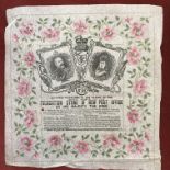 Souvenir Handkerchief Programme of the laying of the Foundation Stone of the new Post Office by King