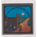 Glass Magic Lantern Slide (1) - A vintage Sambo slide No.2 showing Sambo trying to steal a