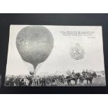 British Edward VI era Military RP Postcard 'Royal Engineers, Balloon Section Preparing for an ascent