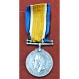 British WWI War Medal to 1859 PTE. H. Robinson. East Yorkshire Regiment