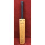 Cricket bat, Len Muncer Express Driver. Signed by England, Pakistan, Gentlemen, Players,