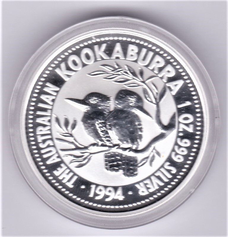 Australia 1994 silver proof dollar kookaburra