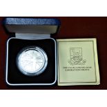 Falkland islands 1982 liberation proof silver crown, royal mint case and certificate