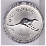 Australia 1994 silver proof dollar kangaroo
