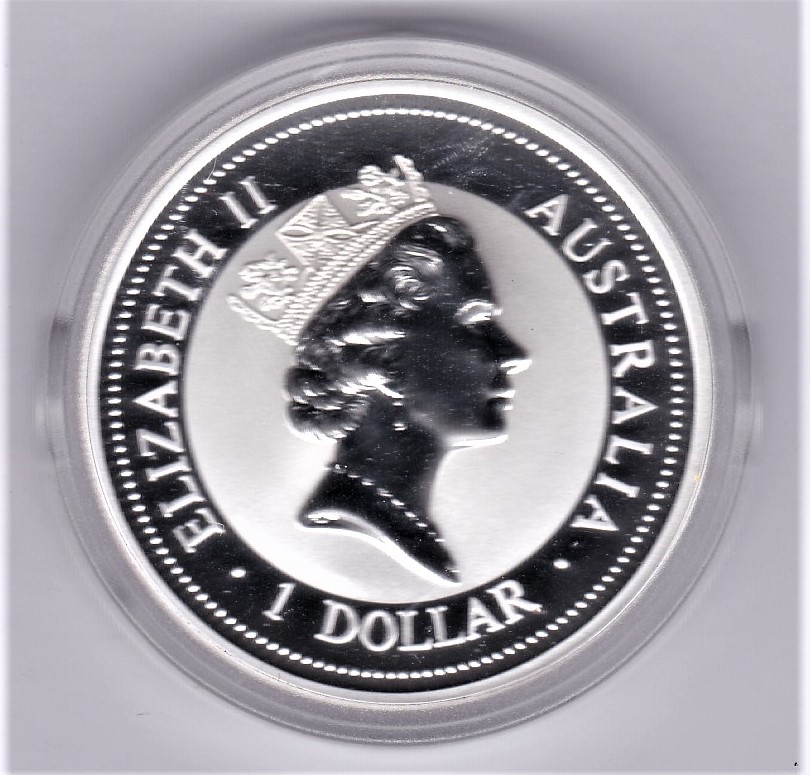 Australia 1994 silver proof dollar kookaburra - Image 2 of 2