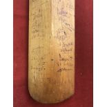 Jack Hobbs bat. 1936 Harrow Force bat autographed J B Hobbs supplied by Jack Hobbs Ltd, Fleet Street