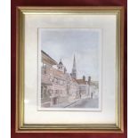 Print-Tallings Patzal 31/500 Limited Edition by Kathryn Dalziel watercolour artist framed and