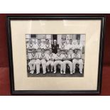 Hampshire CCC 1958 Team photograph and 1963 team v Surrey Framed, glazed buyer collects (2)