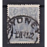 Australia 1922 4d Milky Blue 'Four Pence in thinner letter' SG65b(a), BW112(2)ha, fine used