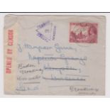 WWII/Burma, Burma 1940 censored envelope Kutkam to UK