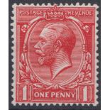 GB George V 1912 1d Scarlet Vermillion N 16 (14) unmounted mint £180