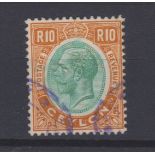 Ceylon 1927 10 rupees green and brown-orange SG 366, fine used. SG £180