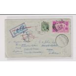 Burma 1952 Indian air letter Madras to Mergui, Lower Burma nice item
