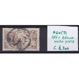 Great Britain 1902-1910 2s6d, De la Rue, Grey-brown, worn plate. Spec N64(3) used, scarce. Cat £300