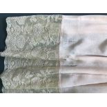 Silk Edwardian Petticoat with beautiful Belgian Lace Border, 100% Silk Skirt with Cotton Lace