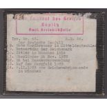 German 1938 box of Glass slides (4 slides out of 7) Series No. 44 by Dr Franz Stoedtner on the